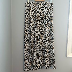 Aritzia Babaton Midi Slip Skirt - Leopard